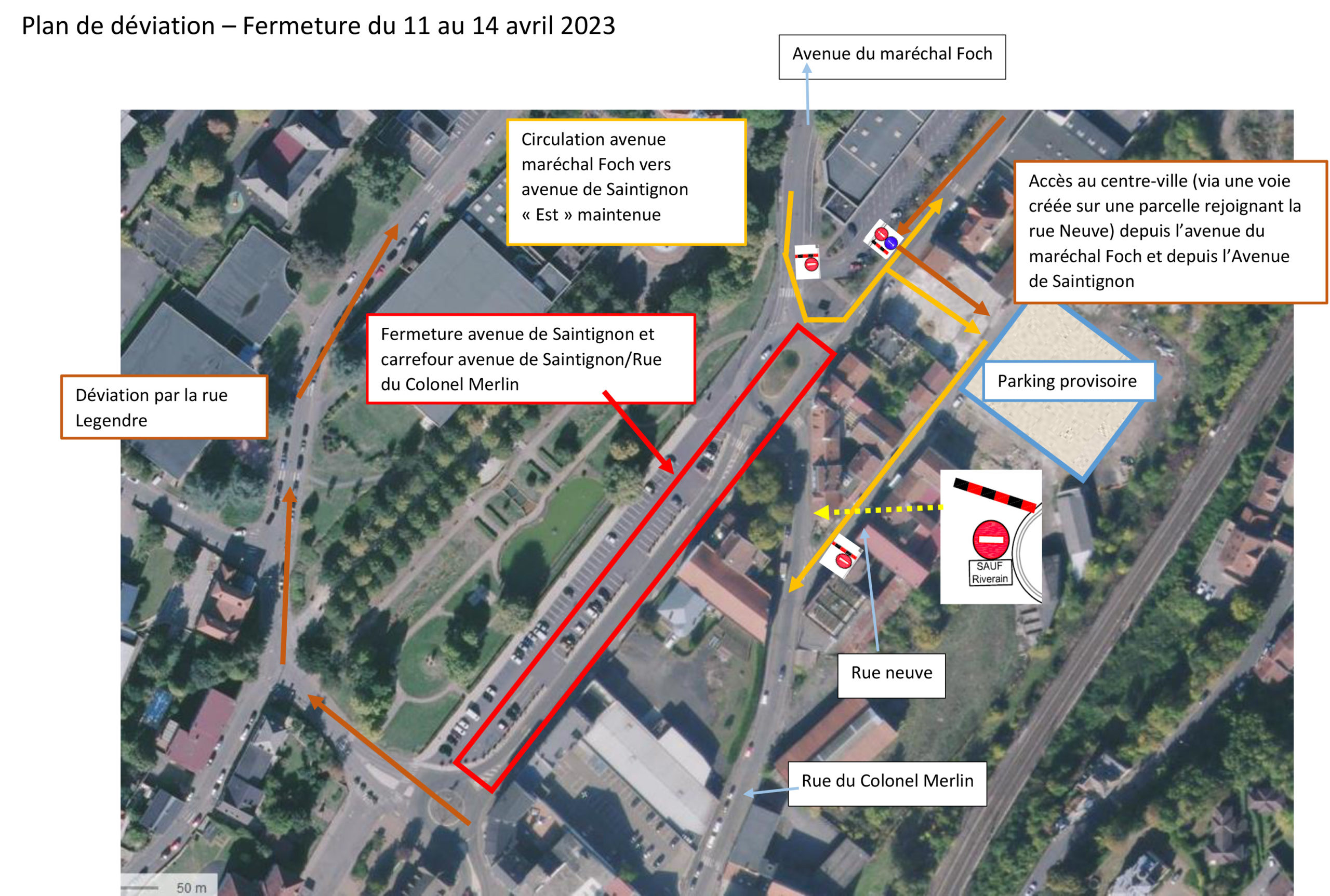 Travaux parc des Récollets : l’avenue de Saintignon fermée quelques jours