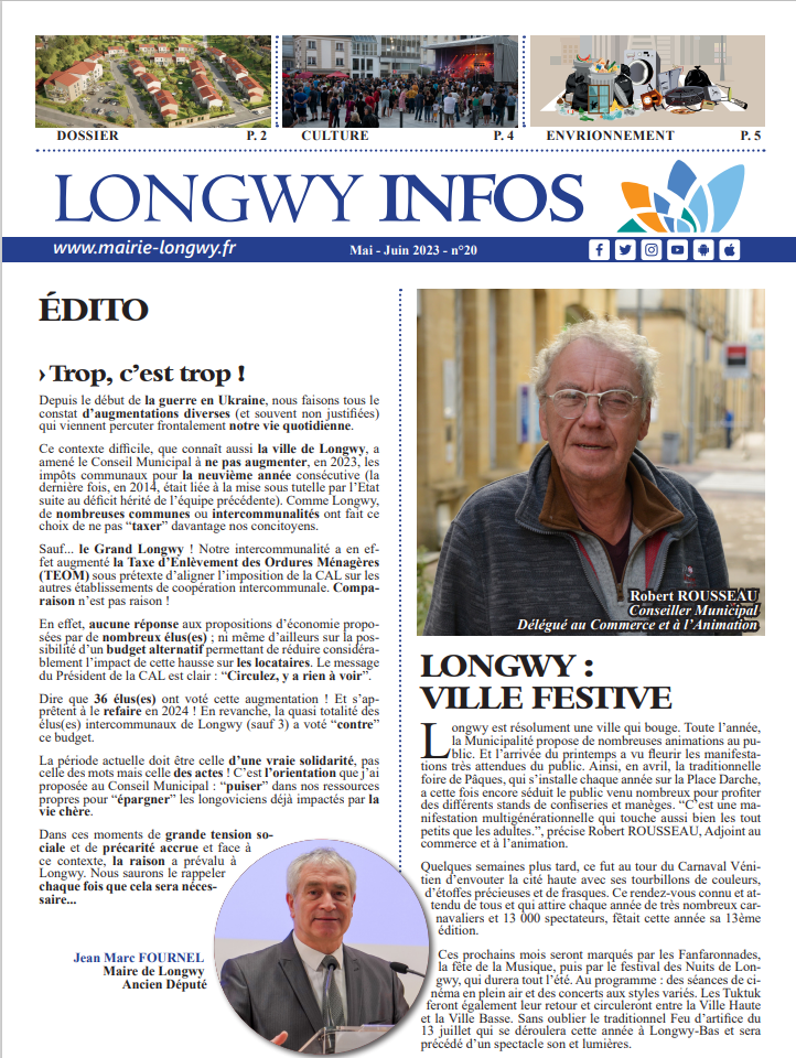 Longwy Info – Mai/Juin 2023