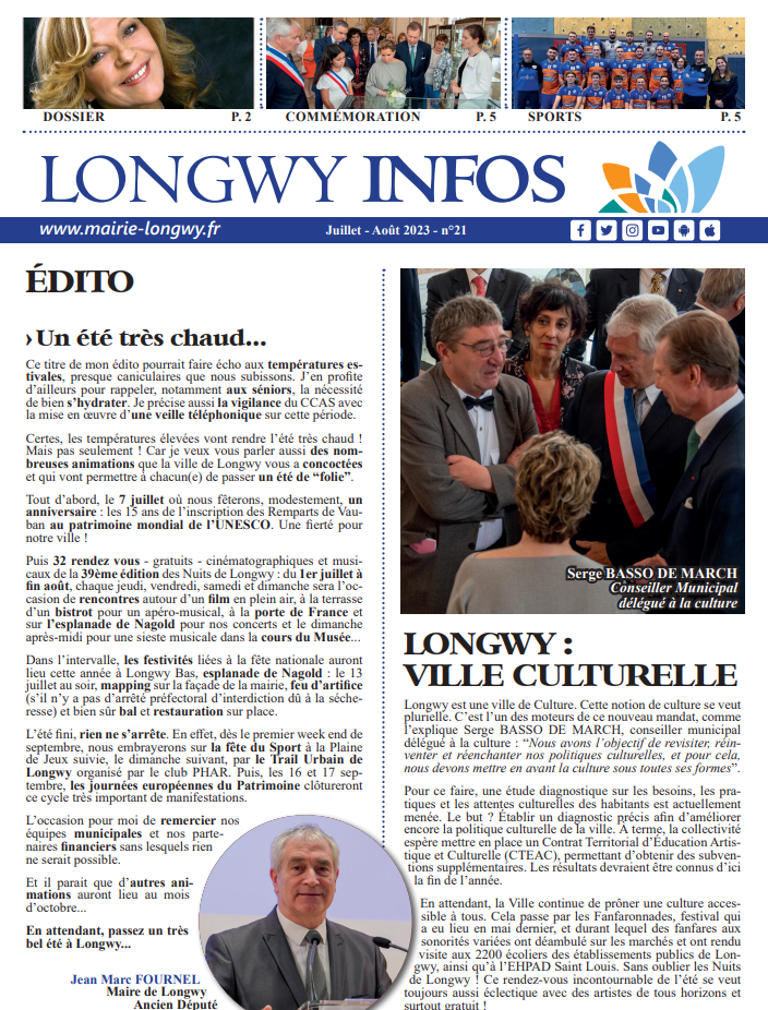 Longwy Info Juillet / Août 2023