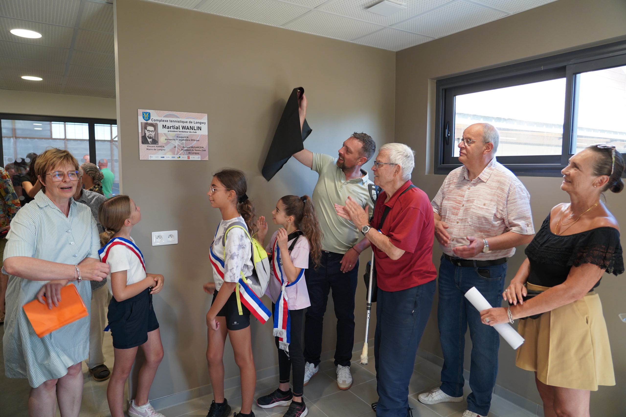 Inauguration des tennis couverts