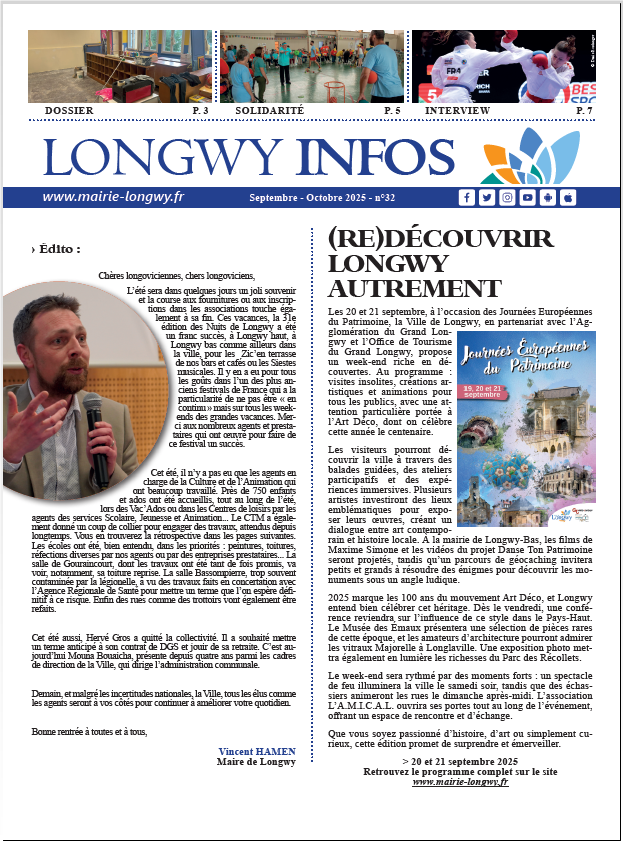 Longwy Info Septembre/Octobre 2025
