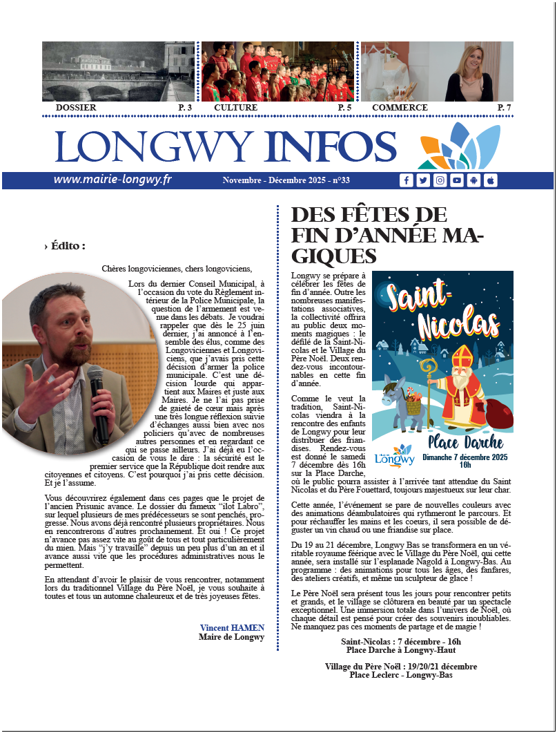Longwy Info Novembre/Décembre 2025