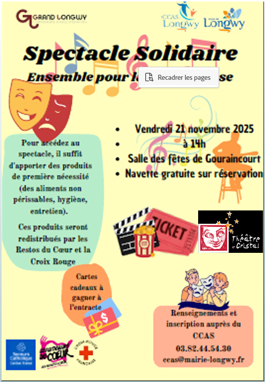 Un spectacle solidaire pour les plus démunis