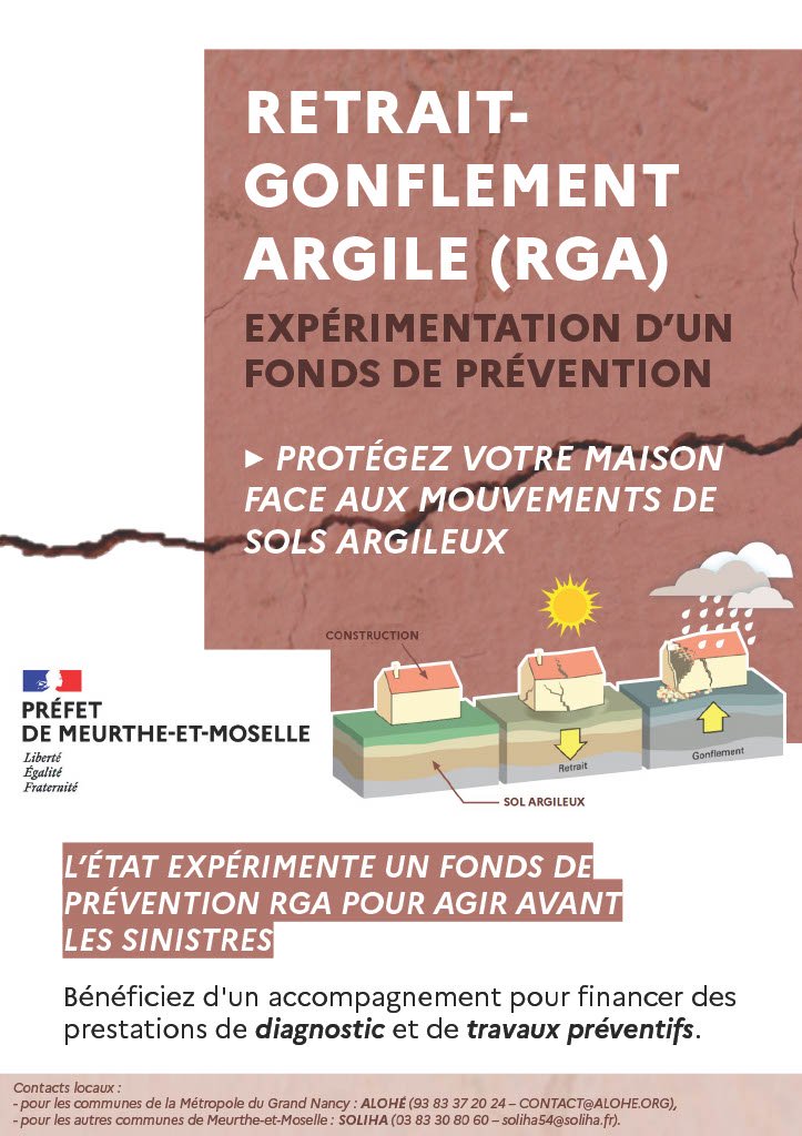 Expérimentation de prévention face au phénomène de Retrait Gonflement des Argil (RGA)