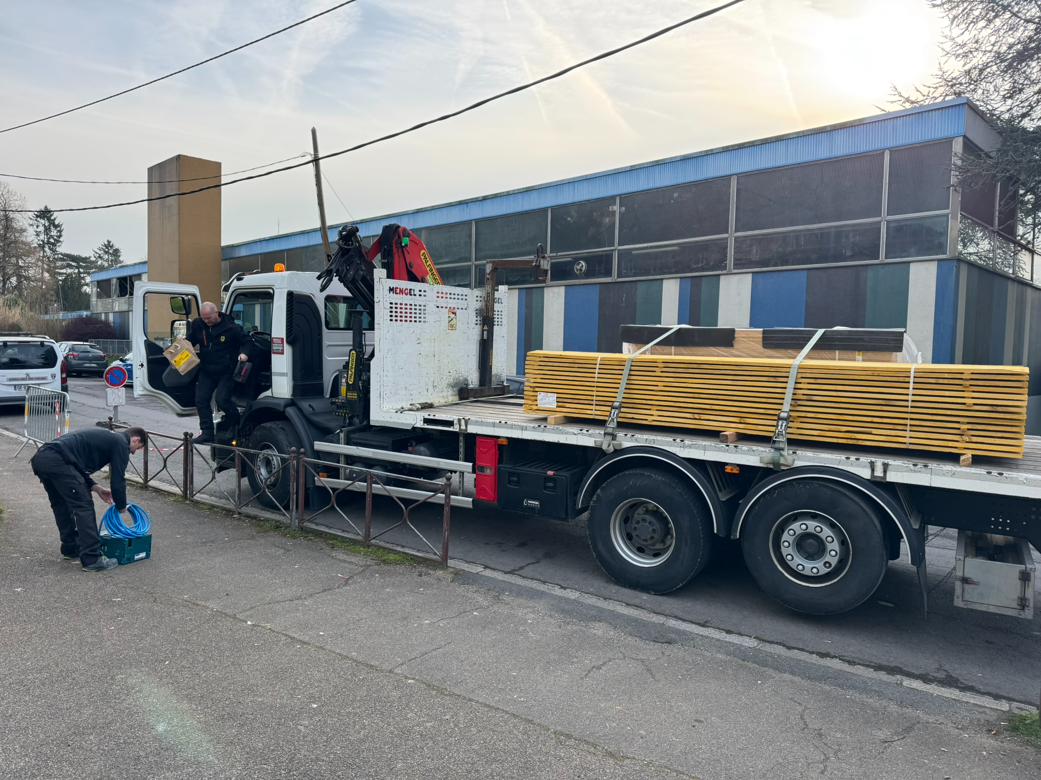 Réfection de la fosse de gymnastique à la salle Léon Bassompierre