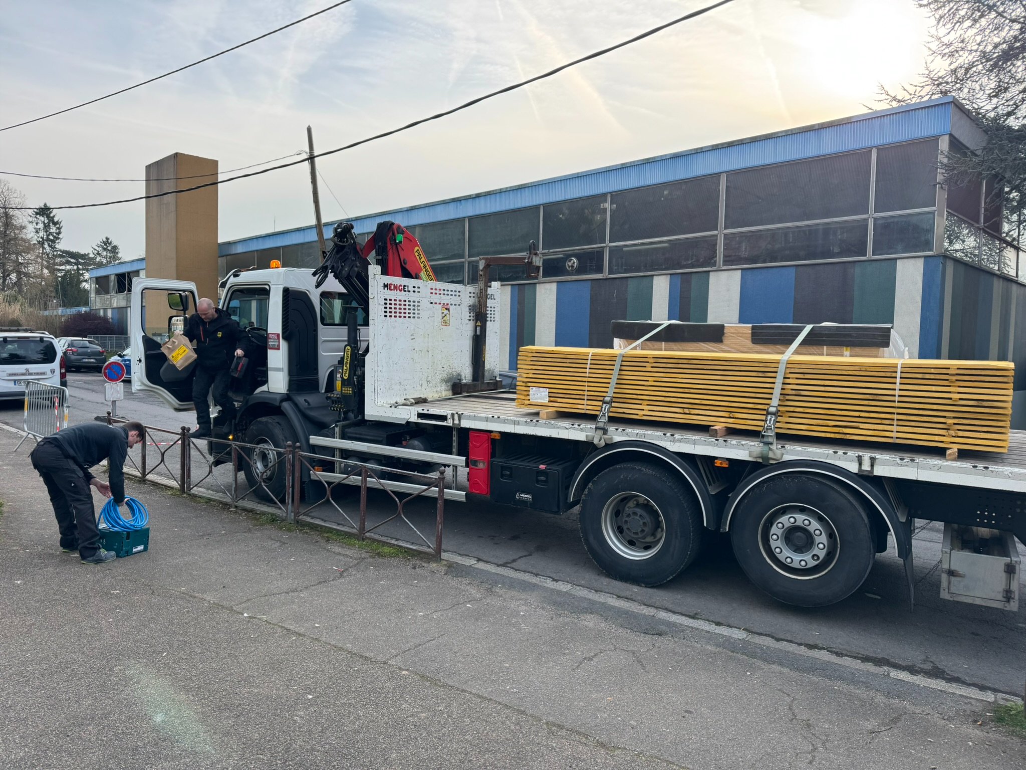 Réfection de la fosse de gymnastique à la salle Léon Bassompierre