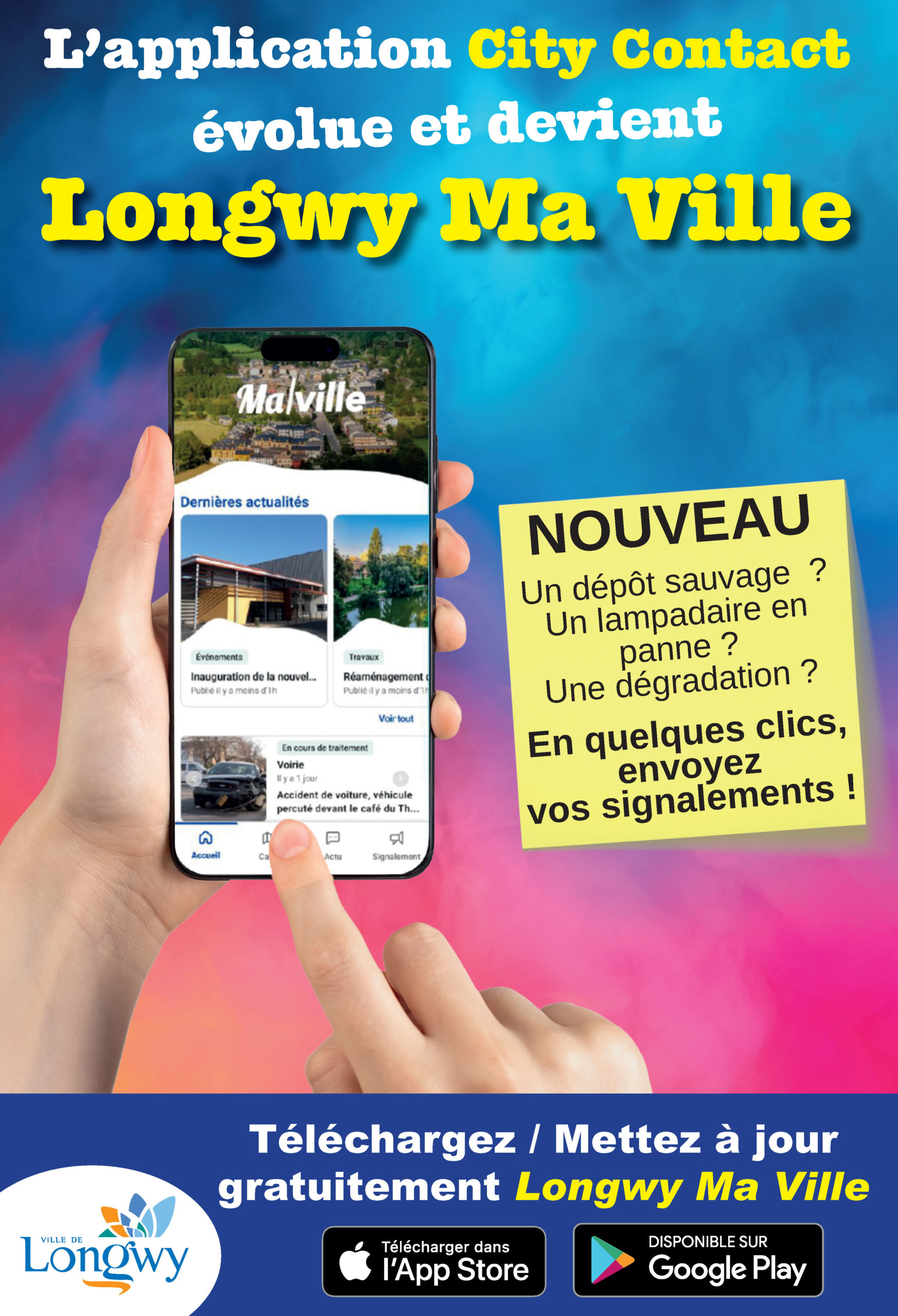La Ville de Longwy fait évoluer son application mobile