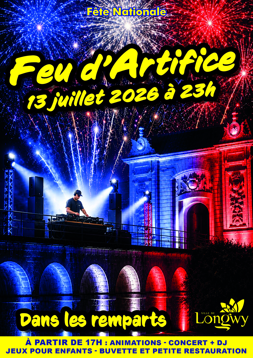 Fête Nationale 2026 : une soirée exceptionnelle à Longwy-Haut